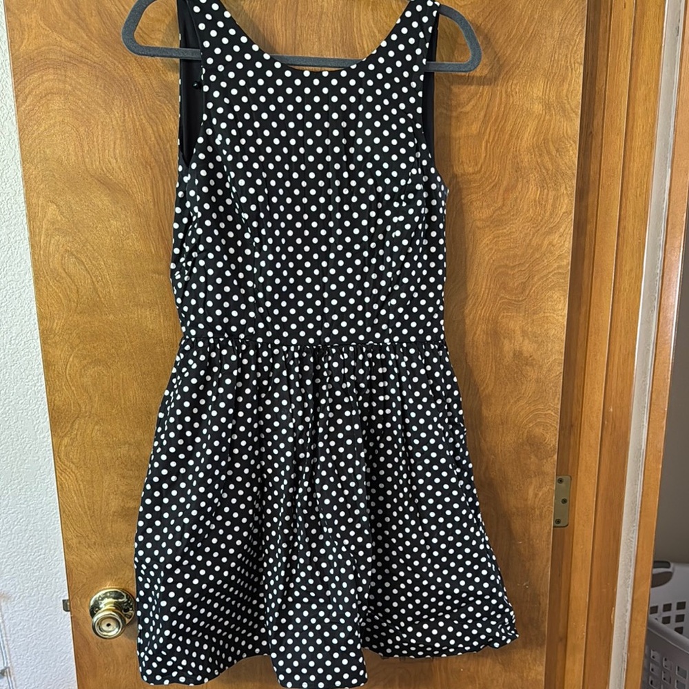 Polka Dot Dress- Black and White